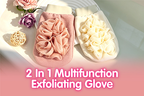 2 In 1 Multifunction Exfoliating Shower Gloves