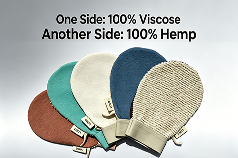 natural exfoliating gloves