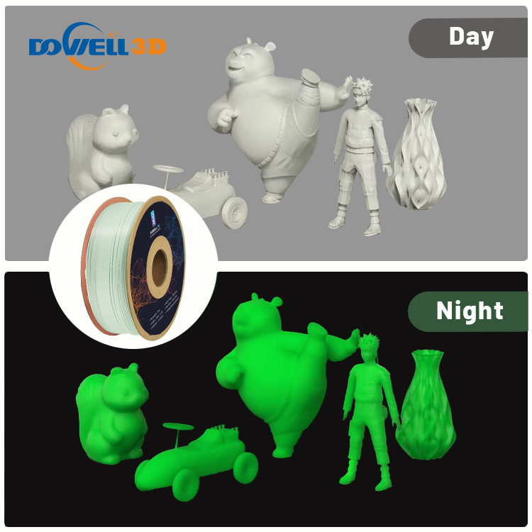Luminous Fdm Filament 1.75 Glow In The Dark 3d Printer Filament
