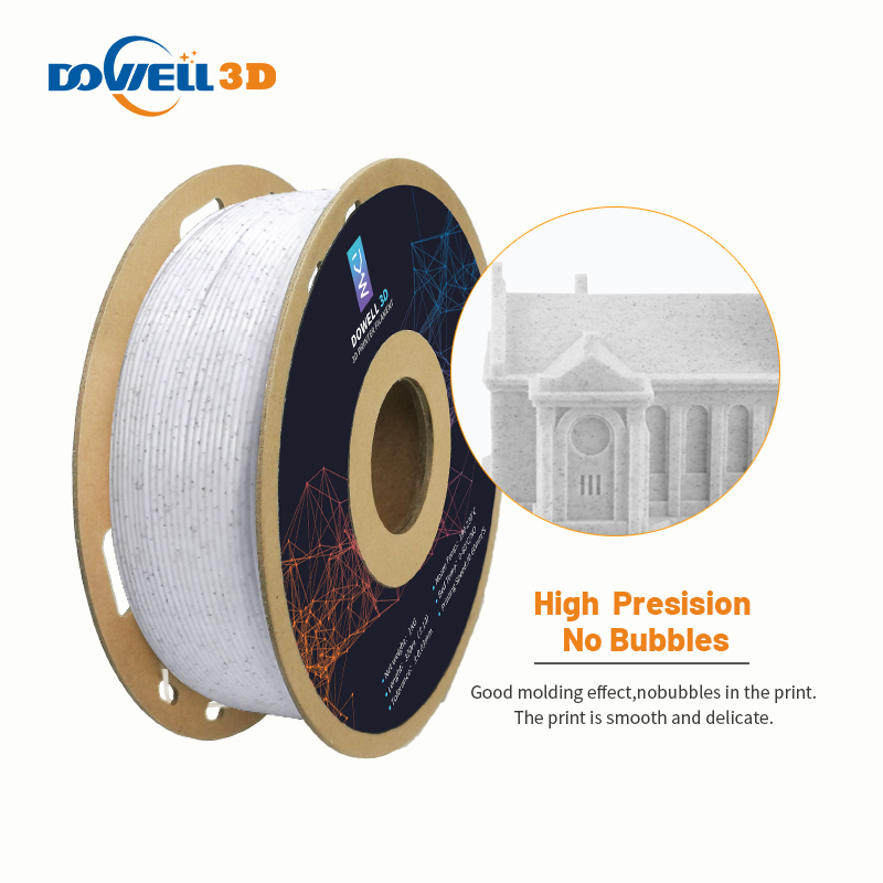 Toughness 3d Printing Material Marble Stone color PLA Filament