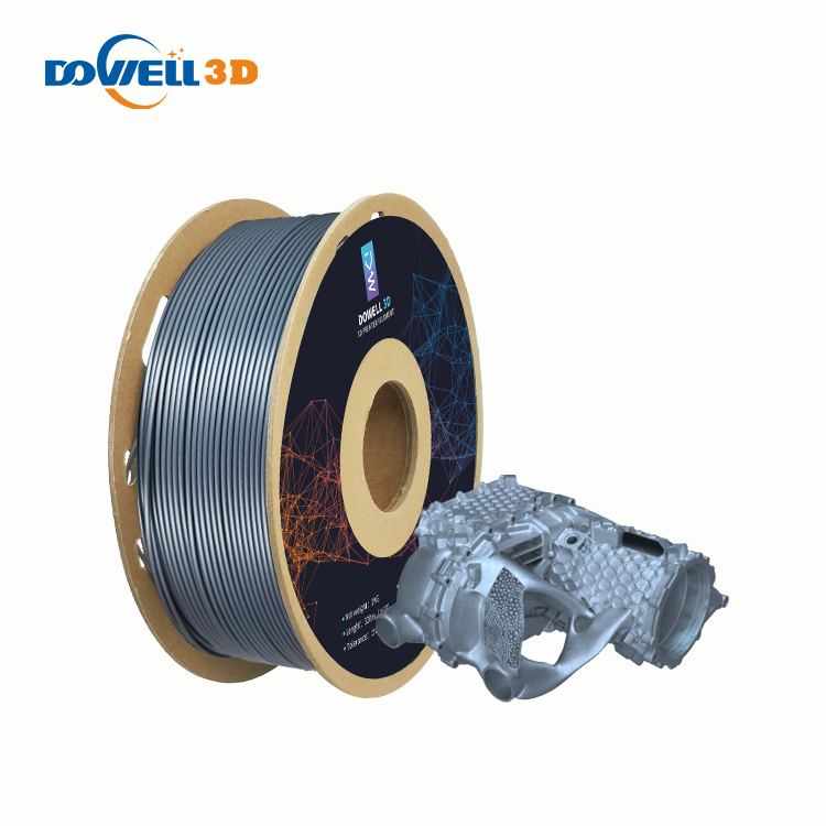 Filamento abs de fibra de carbono de 1,75 mm con impresión 3d de 1 kg de bobinado limpio