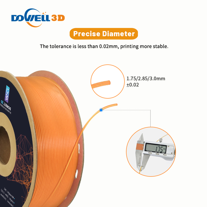 Transparent Flexible Plastic Tpu Filament For 3d Printing