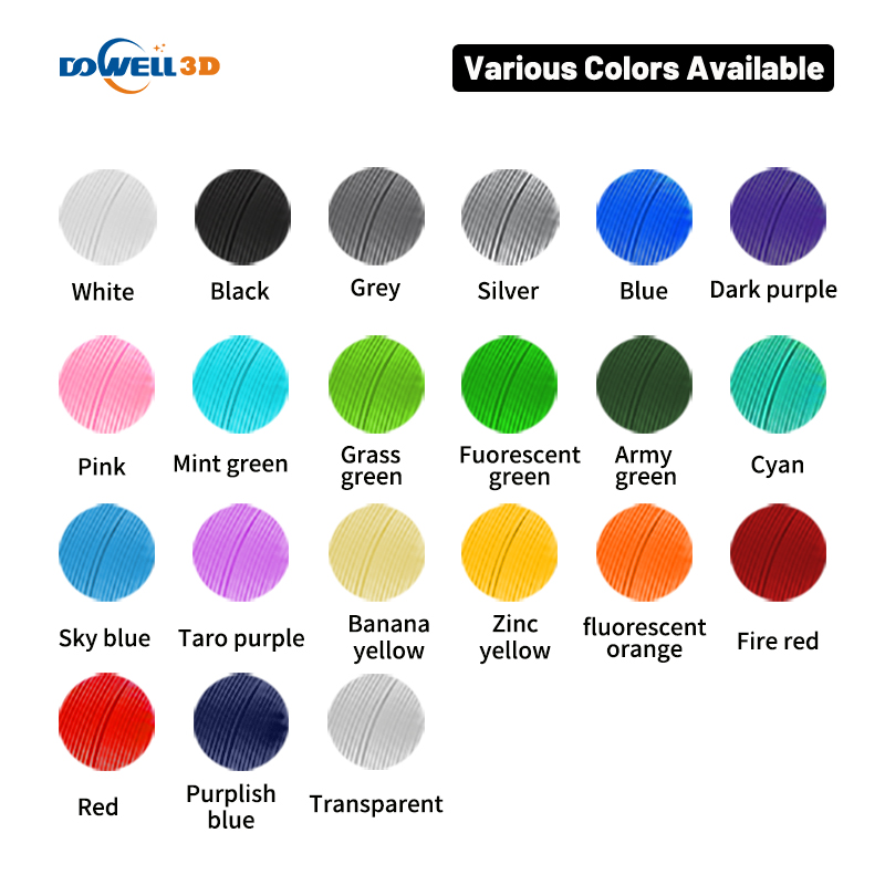 Китай Яркий цвет ПЭТГ Многоцветная нить для 3D-принтера ПЭТГ 21 цвет 3d Друкер Пластиковый стержень 1,75 мм 2,85 мм, производитель