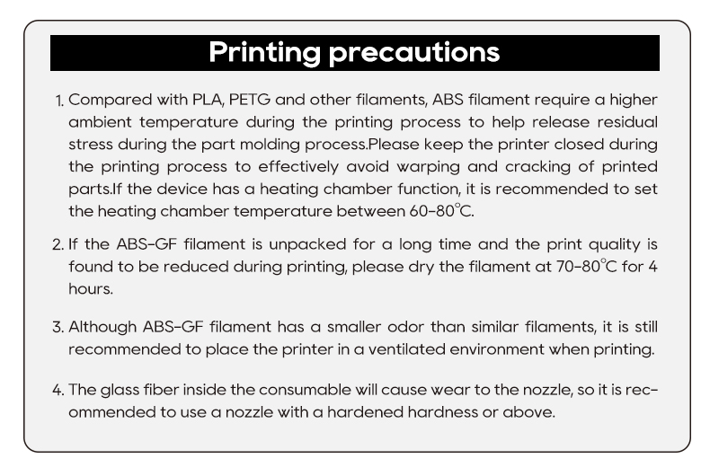 GF abs glass fiber filament 3d printing material machine 3d filament