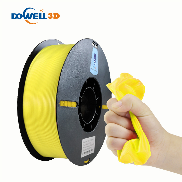 DOWELL3D Factory Direct Sale TPU filamento High soft Shore Hardness 95A 1.75mm multicolor TPU material 3d printer filament