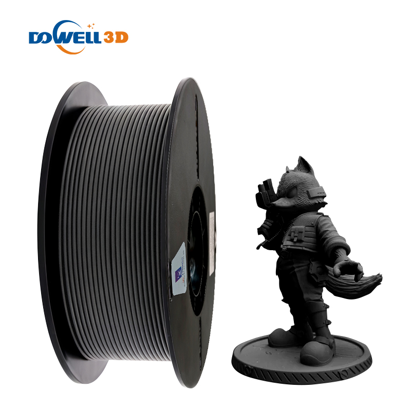 Nagy teljesítményű 3D nyomtató abs-cf filament 1,75 mm fekete ABS CF tartós 3D nyomtatási anyag Nagy pontosságú 3D nyomtatási anyag