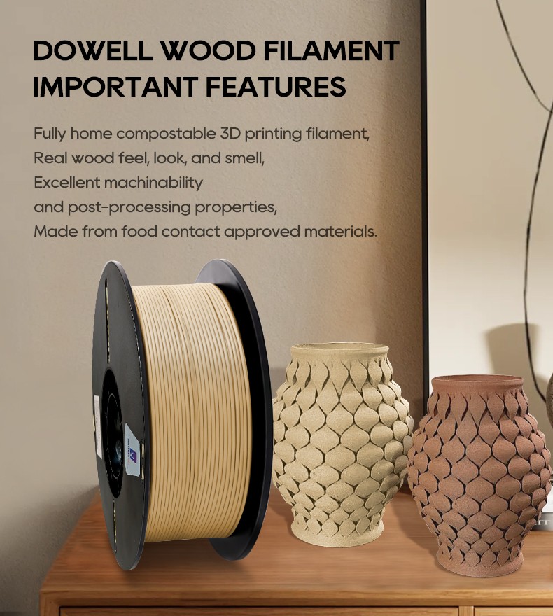 petg cf 3d Printer Filament multicolor pla wood
