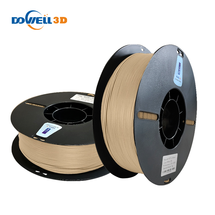 Dowell3d superior 3d impressão eco amigável filamento nogueira pla madeira 1.75mm para durável material de impressão 3d impressora 3d filamento