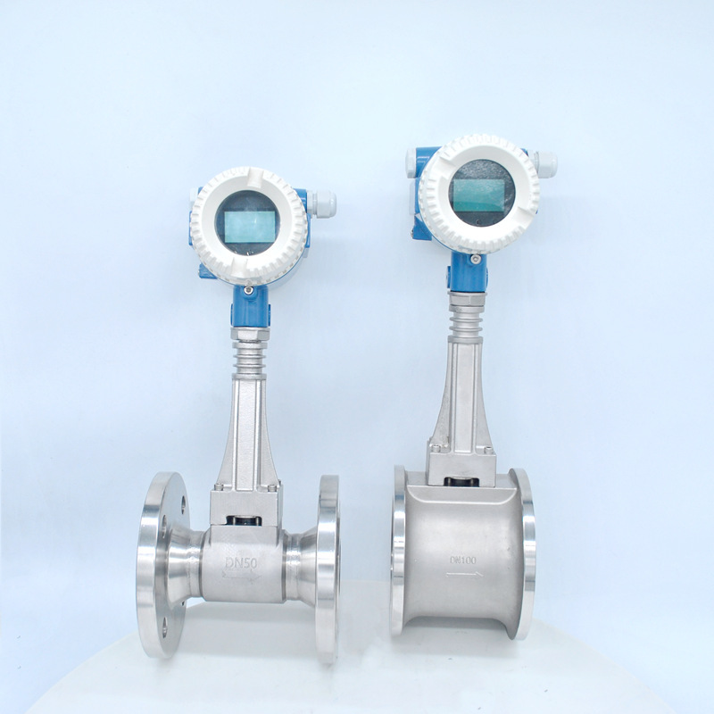Medidor de flujo de desprendimiento de vórtice de gas de acero inoxidable