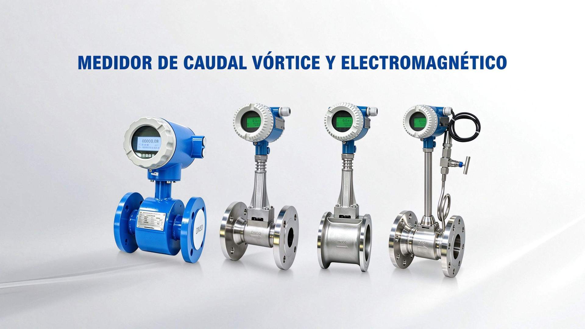 Medidor de flujo Vortex y medidor de flujo electromagnético