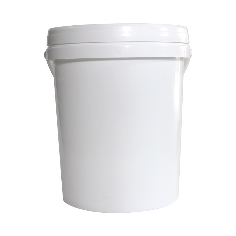 5 Gallon 20 liter White Plastic Bucket pails container