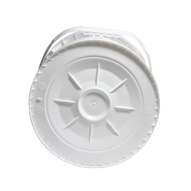 5 Gallon 20 liter White Plastic Bucket pails container
