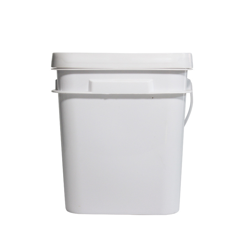 10 liter 2.6 gallon square Plastic Bucket pails with Lid