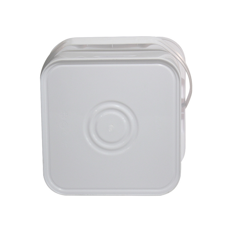 10 liter 2.6 gallon square Plastic Bucket pails with Lid