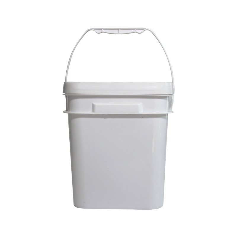10 liter 2.6 gallon square Plastic Bucket pails with Lid