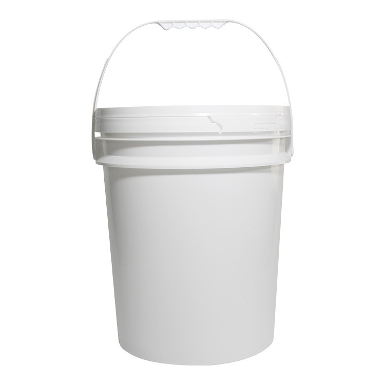 18 liter 4.7 gallon white Plastic Bucket containers