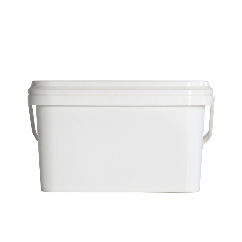 3 liter food packaging bucket Rectangular plastic bucket