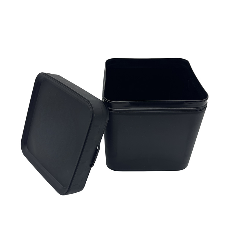 1 liter food square jar Snack jar multi-functional storage jar film paste printing