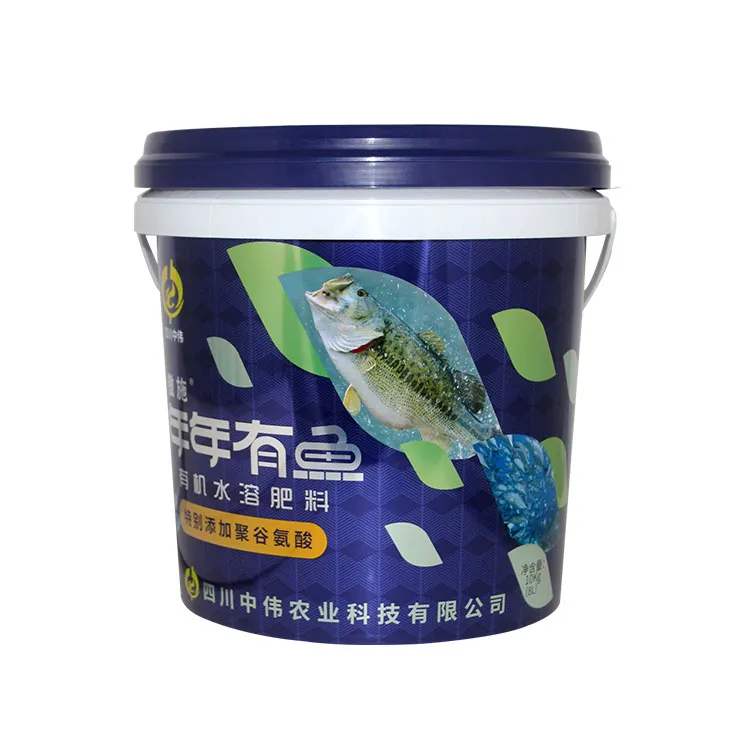 10 Litre 2.6 gallon white Plastic Fertilizer bucket