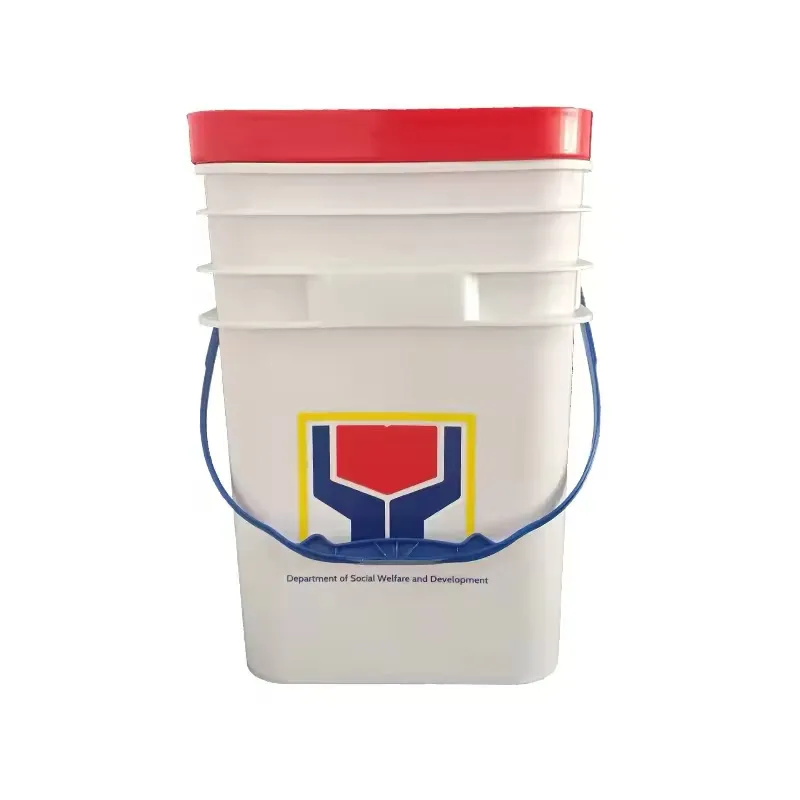 Wholesale 20 liter square bucket food grade plastic bucket dormitory tool bucket