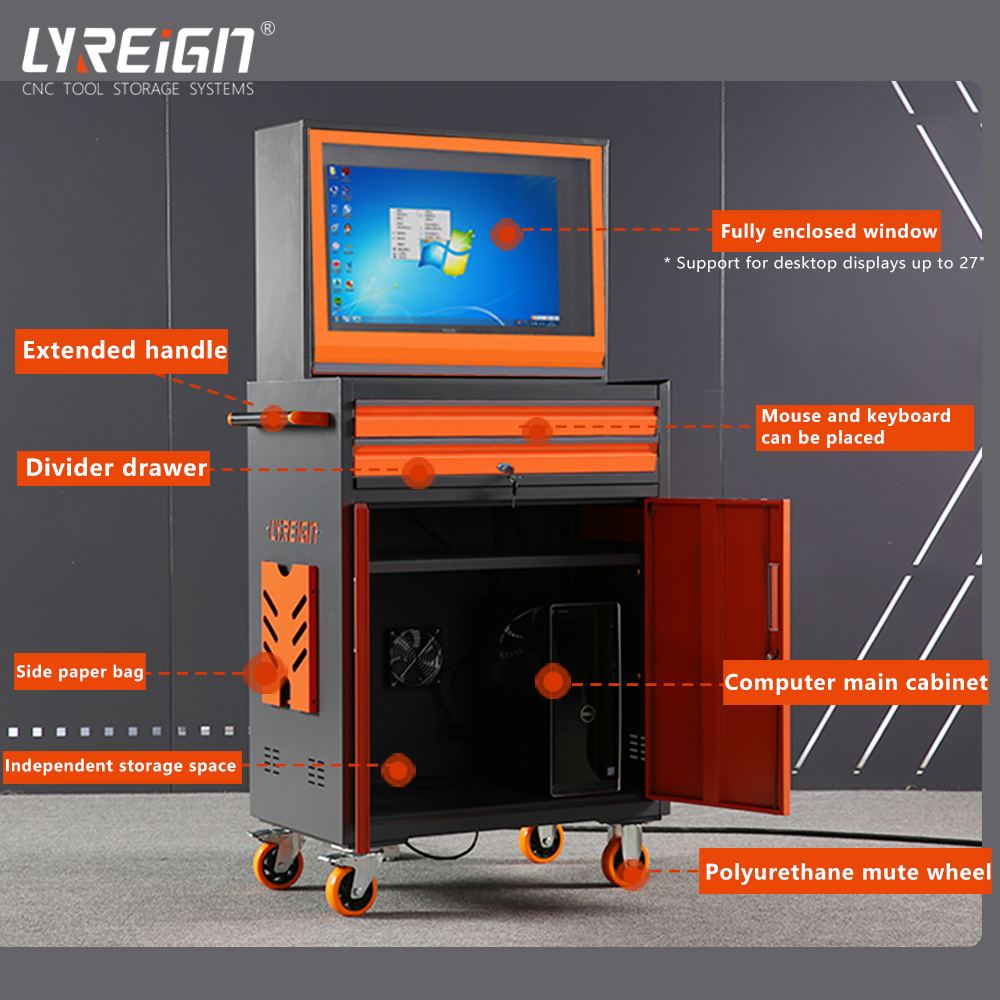 LYREIGN LFPC02CW Industrial computer cabinet can be moved dust and heat dissipation