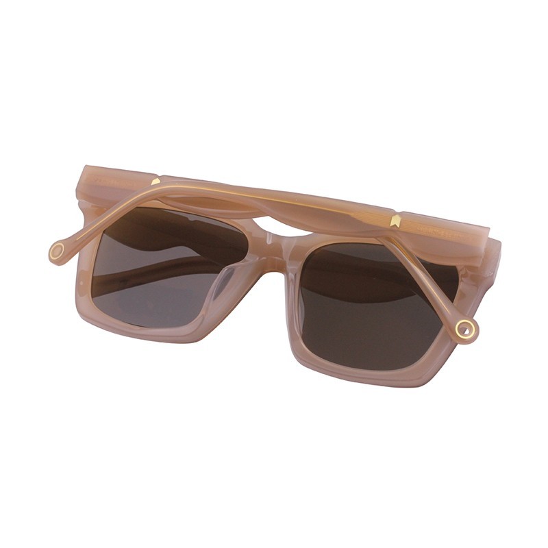 Gafas de sol de acetato para mujer polarizadas hechas a mano cuadradas UV400 de moda hechas a mano de gama alta