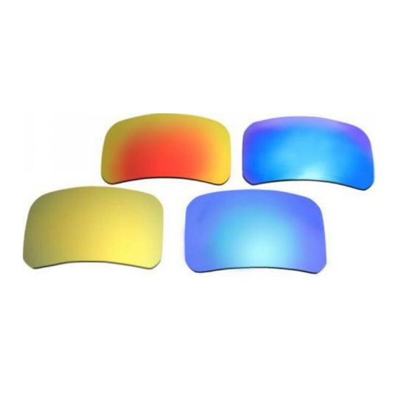 Lentes monofocales al por mayor, lentes polarizadas de repuesto con espejo de colores, lentes de sol polarizadas Tac