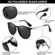 Fabricante de gafas de sol OEM, gafas de sol polarizadas Vintage para mujer, gafas de sol Retro redondas clásicas, lentes de protección UV