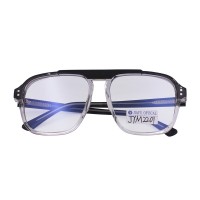 Blue Light Blocking Glasses Computer Reading Glasses Clear Lens TR90 Square Eyewear Frame
