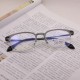 Blue Light Blocking Glasses Square Prescription Eyeglass Frames Retro Optical Metal Eyewear Frame