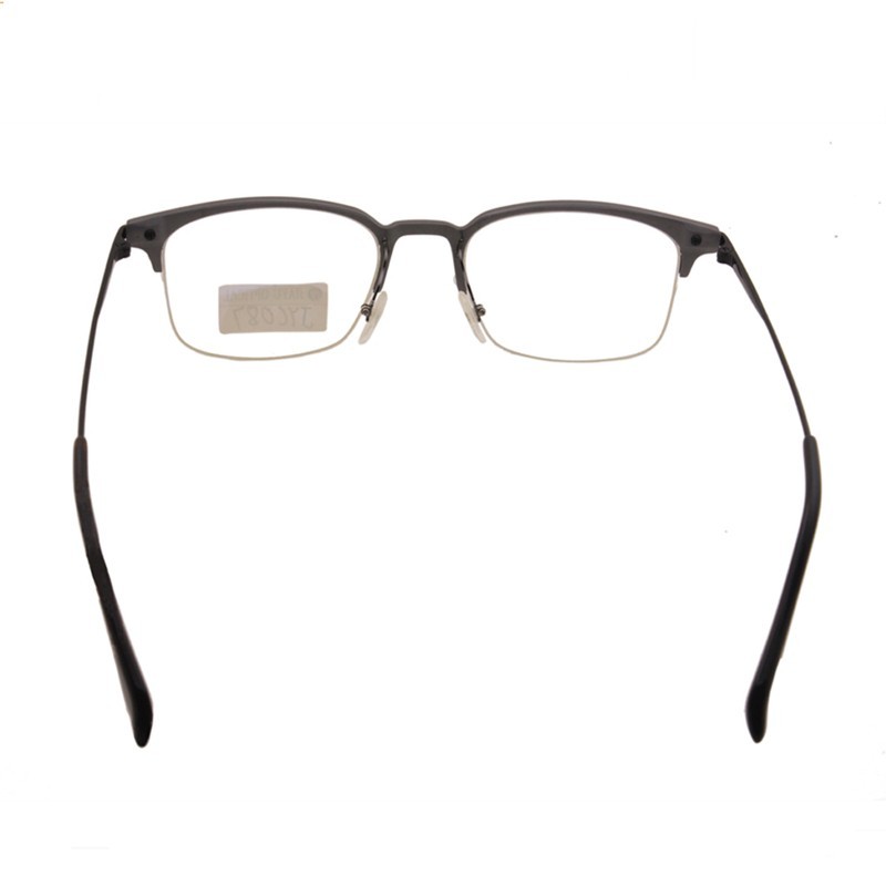 Gafas de bloqueo de luz azul Marcos de anteojos recetados cuadrados Marco de gafas de metal óptico retro