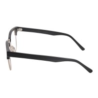 Proveedores de marco óptico de acetato hecho a mano negro brillante con borde de cuerno clásico inspirado en la vendimia