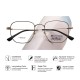 Armações de óculos de prescrição masculina hexagonal de titânio de aro completo feminino fabricante