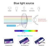 Lentes de visión única anti luz azul Lente de gafas de computadora de bloqueo de luz azul