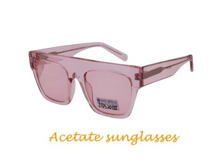 Vintage Retro Oversized Acetate Sunglasses for Women