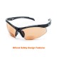 Bifocal Reading Safety Glasses Eye Protection ANSI Z87 Impact Resistant Non-Slip Wrap Around Bifocal Reading Glasses