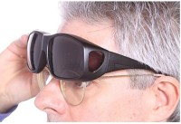 Fit Over Wrap Sunglasses Polarized Lens Wear Over Prescription Eyeglasses 100% UV Protection for Men and Women