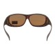 Fit Over Wrap Sunglasses Polarized Lens Wear Over Prescription Eyeglasses 100% UV Protection for Men and Women