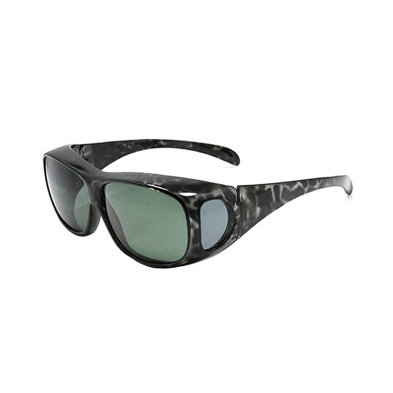 Fit Over Wrap Sunglasses Polarized Lens Wear Over Prescription Eyeglasses 100% UV Protection for Men and Women