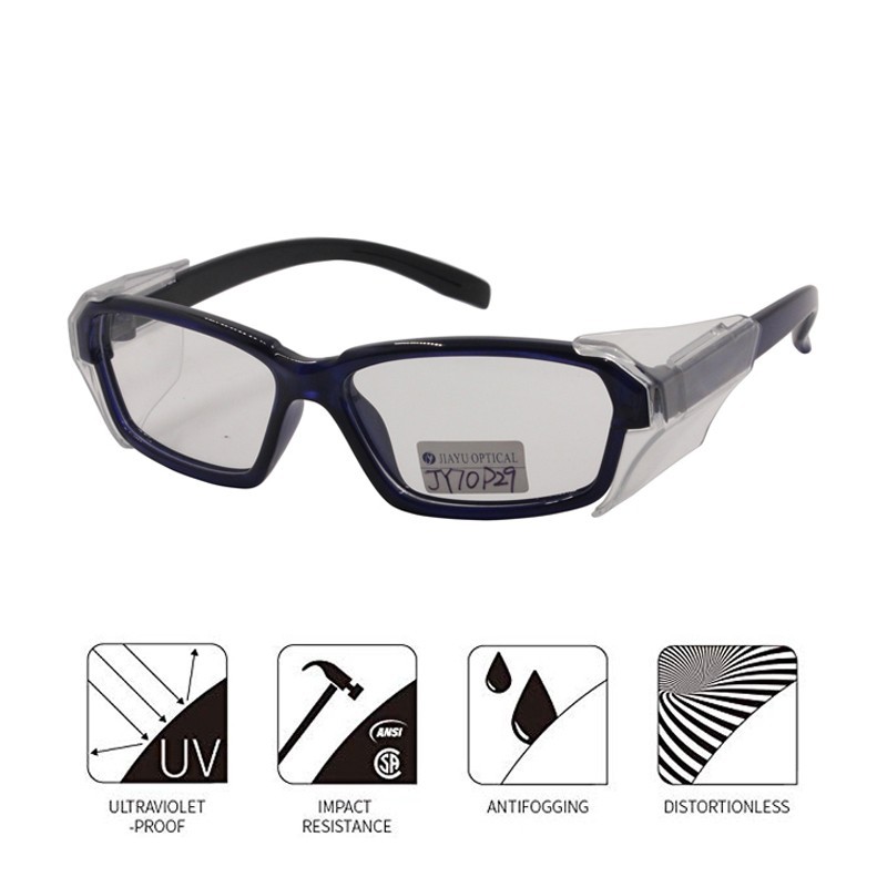 Safety Glasses Side Shields for Prescription Glasses, Slip on Clear Eye Glasses Side Shields