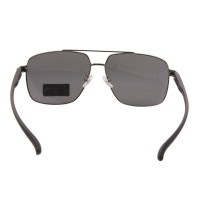 Óculos de sol masculinos de metal quadrado polarizado para pesca, condução, golfe