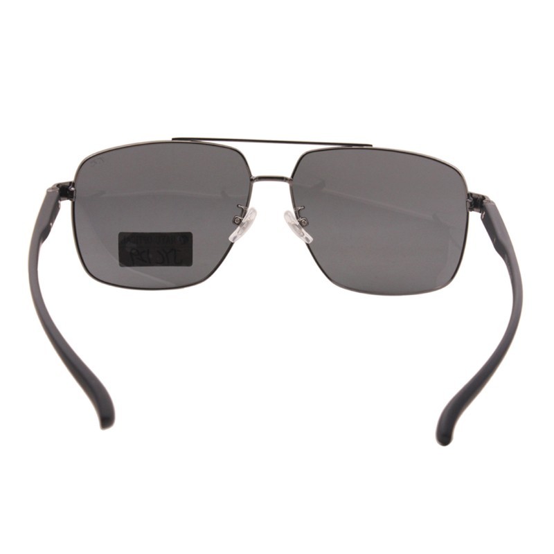 Óculos de sol masculinos de metal quadrado polarizado para pesca, condução, golfe