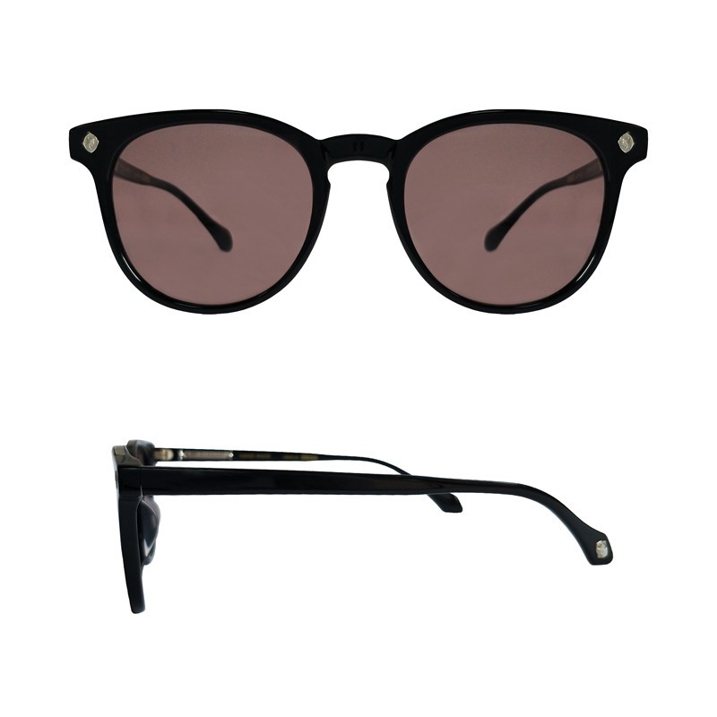 Vintage Round Polarized Sunglasses for Women Acetate Frame UV400 Protection Lenses