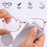 Microfiber Cleaning Cloth for Cleaning Lenses, Glasses Screens, Cameras, Cell Phone, Eyeglasses, LCD TV Screens, Tablets and More