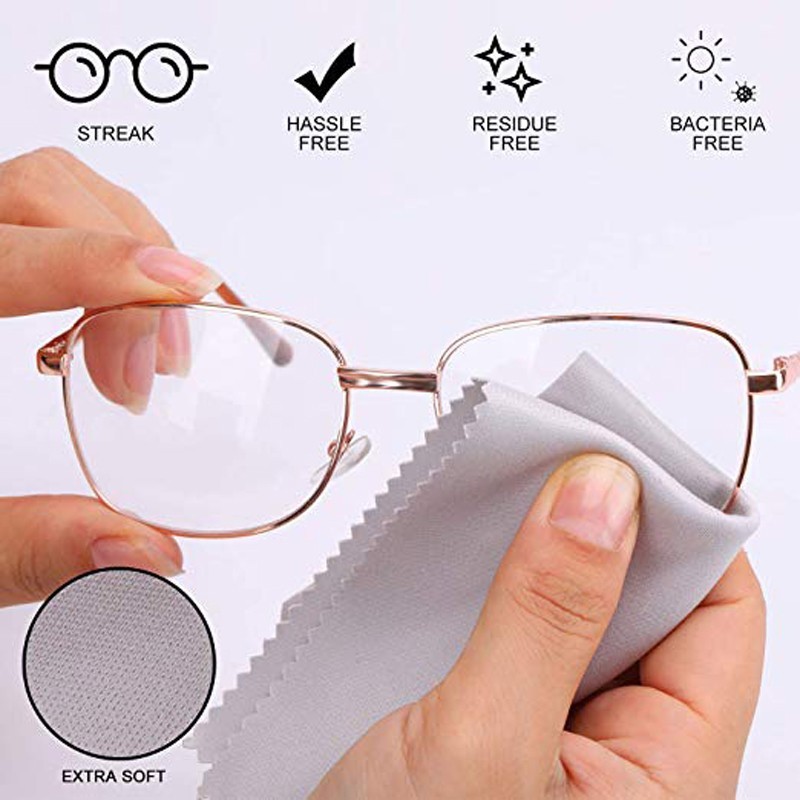 Microfiber Cleaning Cloth for Cleaning Lenses, Glasses Screens, Cameras, Cell Phone, Eyeglasses, LCD TV Screens, Tablets and More