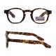 OEM Factory Unisex Retro Acetate Round Eyeglasses Frame with Clear Lens