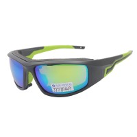 China atacado uv400 polarizado envoltório em torno de fornecedores de óculos de sol esportivos personalizados