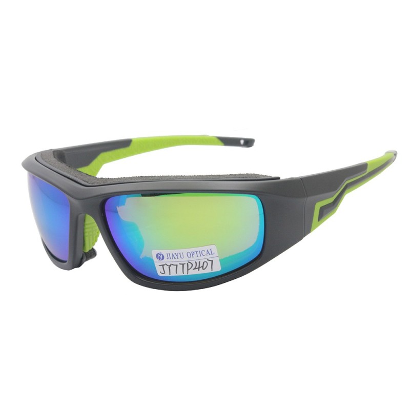 China atacado uv400 polarizado envoltório em torno de fornecedores de óculos de sol esportivos personalizados