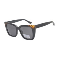 Óculos de sol polarizados clássicos de acetato de moda com proteção UV400 para mulheres