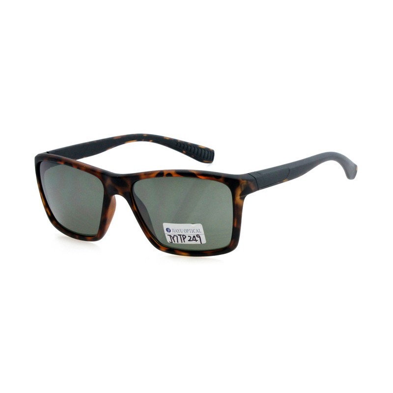 Óculos de sol retangulares para homens, armação TR90 leve, proteção UV400, óculos de sol quadrados